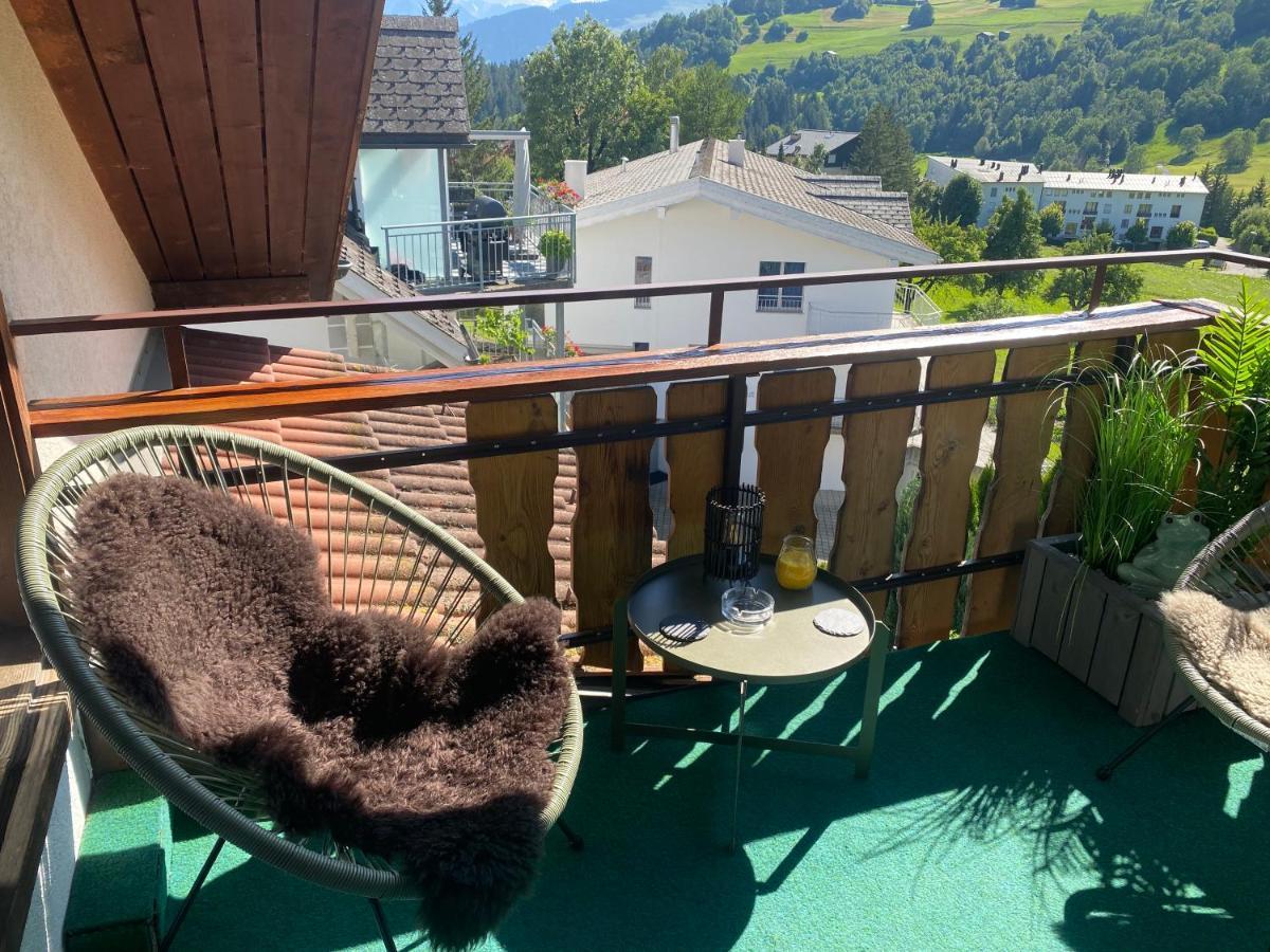 Dachwohnung in der Mitte von Laax-Dorf Exterior foto